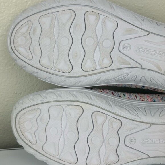 Skechers Multi-Color Speckle Colorful Pull On Sneakers Memory Foam Air-Cool 9.5 - Picture 14 of 16